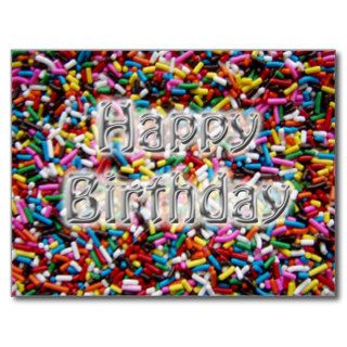 Birthday Sprinkles Post Cards
