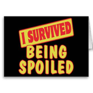 I SURVIVED BEING SPOILED CARDS