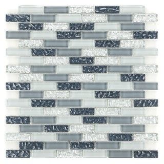 Silver Grey Sand Glass Tiles C 218 (Pack of 11) Wall Tiles