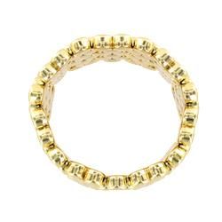 Goldtone Multi disk Stretch Cuff Bracelet West Coast Jewelry Fashion Bracelets
