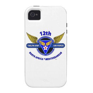 12TH ARMY AIR FORCE "ARMY AIR CORPS " WW II iPhone 4/4S COVERS