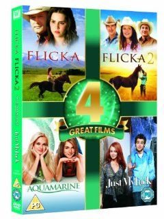 Flicka/ Flicka 2/ Aquamarine/ Just My Luck [Region 2   Non USA Format] [UK Import] Alison Lohman, Tammin Sursok, Emma Roberts, Lindsay Lohan, Chris Pine Movies & TV