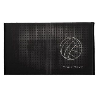 Volleyballl; Cool Black iPad Folio Case