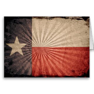Cool Grunge Texas Flag Cards