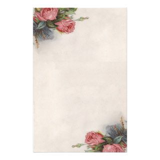 Beautiful Vintage Victorian Roses Stationery