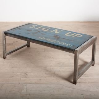 'Sign Up' Coffee Table Blue (India) Coffee, Sofa & End Tables