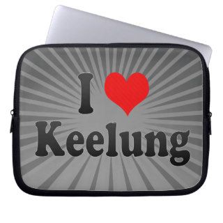 I Love Keelung, Taiwan Laptop Sleeve