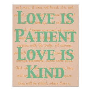 Love is Patient Posters