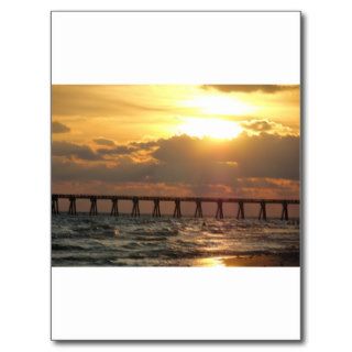 Panama City Beach Pier Sunset Postcards
