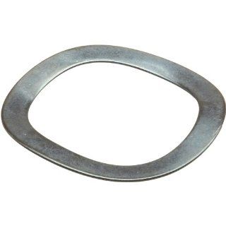 Wave Washers, Stainless Steel, 3 Waves, Inch, 0.531" ID, 0.734" OD, 0.009" Thick, 0.03" Compressed Height, 4lbs Load, (Pack of 10) Flat Springs