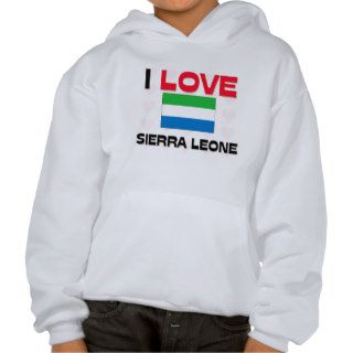 I Love Sierra Leone Hooded Sweatshirt