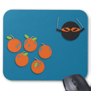 Ninja Orange Mouse Mat