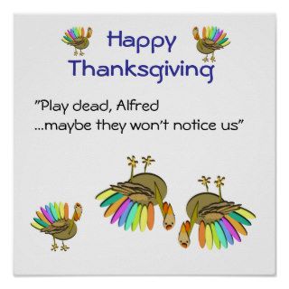 Thanksgiving cartoon poster