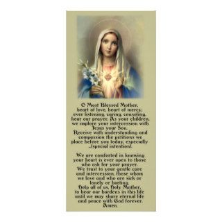 Most Blessed Mother Mary Rack Card Design