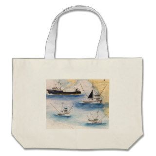 Dragger and Salmon Troller Fishing Boats Pacific Tote Bag