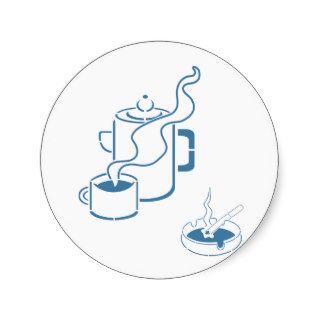 Coffee and Cigarettes Breakfast Stickers