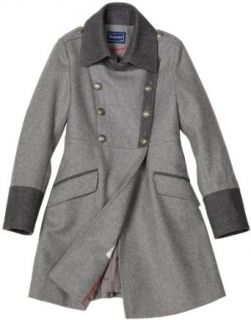 Rothschild Girls 7 16 Military Style Coat, Pale Grey, 8 Clothing