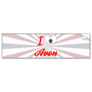 I Love Avon, Massachusetts Bumper Sticker