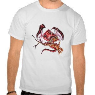 Cool Middle Age Red Dragon tattoo  shirt