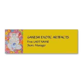 Ganesh yellow small Business Card
