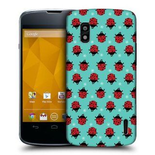 Head Case Designs Cyan Ladybug Bugged Life Design Snap on Back Case For LG Nexus 4 E960 Cell Phones & Accessories