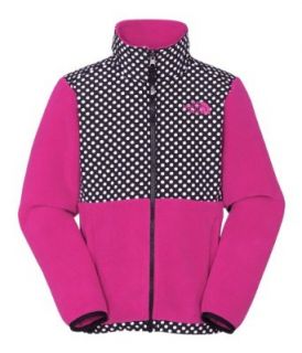 The North Face Printed Denali Jacket   Girls' (XS, Fusion Pink / TNF Black)  Outerwear  Sports & Outdoors