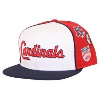 MLB Cooperstown Collection St. Louis Cardinals "Through the Years" Flat Bill Snap Back Adjustable Hat  Sports Fan Baseball Caps  Sports & Outdoors