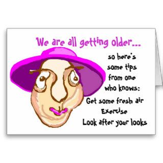 Senior ladies birthday card