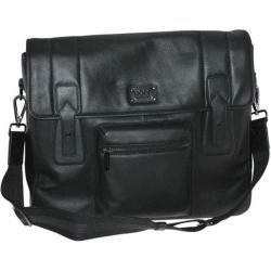 Men's Dopp Leather Messenger Black Dopp Fabric Messenger Bags