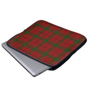 Vintage Scottish Tartan Plaid Red Green Pattern Laptop Computer Sleeves