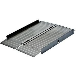 Peace Of Mind 3 ft. x 2 ft. 5 in. x 3 in. Aluminum Portable Ramp in Bronze POMPF3