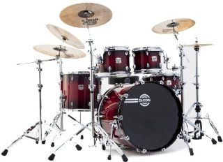 Dixon Blaze PODBZ522STBR 5 Piece Drum Set, Gloss See Through Red Burst Musical Instruments
