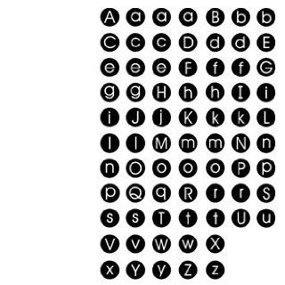 Alphabet Dots Clear Unmounted Rubber Stamp Set (Y523)