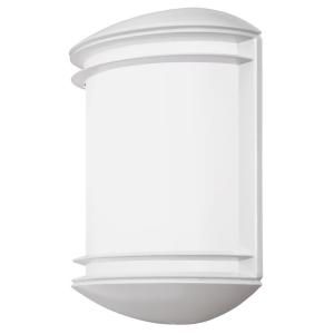 Lithonia Lighting Wall Mount Outdoor White LED Sconce Decorative Light OLCS 8 WH M4
