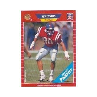 1989 Pro Set #538 Wesley Walls RC Sports Collectibles
