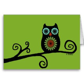 Retro Owl Notecards