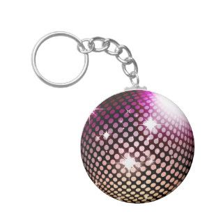 disco city ball key chain