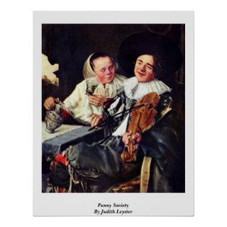 Funny Society By Judith Leyster Posters
