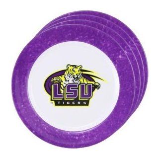 NCAA LSU Tigers Dinner Plates (Set Of 4) Sports & Outdoors