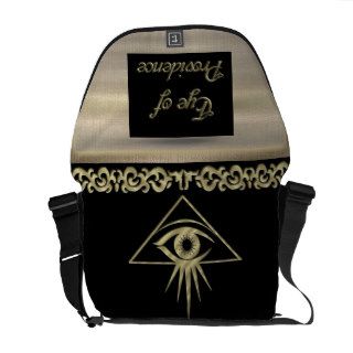 Eye of Providence Gold Courier Bags