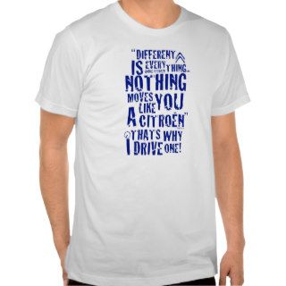 Citroen "Different is everything" T shirt design