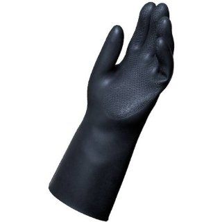 MAPA Chem Ply N 540 Neoprene Glove, Chemical Resistant, 0.040" Thickness, 14" Length, Size 11, Black (Box of 6 Pairs) Chemical Resistant Safety Gloves