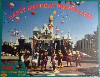 Happy Birthday Disneyland   540 Piece Jigsaw Puzzle Toys & Games