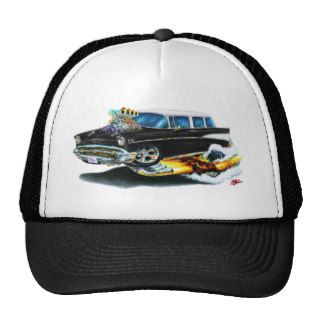 1957 Chevy Nomad Black Car Mesh Hat