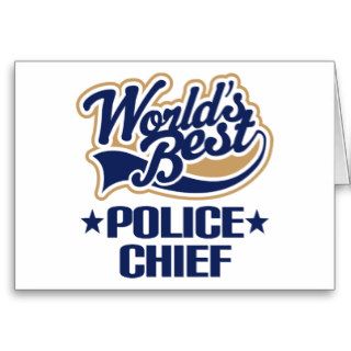 Police Chief Gift Greeting Card
