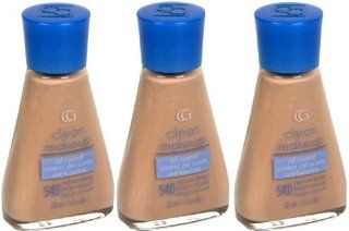 CoverGirl Clean Makeup Oil Control Foundation, Natural Beige #540 (Qty. Of 3 Bottles as shown In Image)LIMITED  Beauty