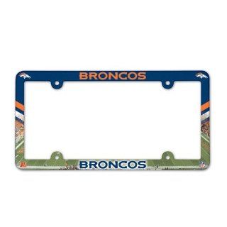 NFL Denver Broncos License Plate Frame (2 Pack)  Automotive License Plate Frames  Sports & Outdoors
