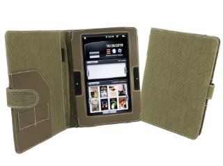 Cover Up Nextbook Next2 eReader Tablet Natural Hemp Cover Case (Book Style)   Khaki Green Computers & Accessories