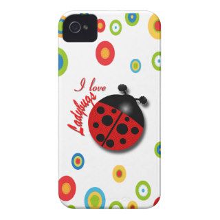 I Love Ladybugs iPhone 4 Cover