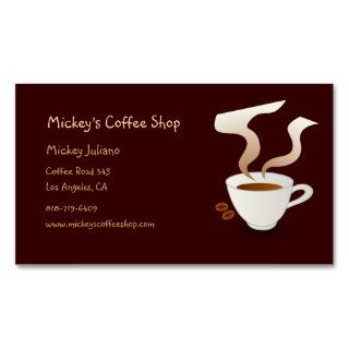 Coffee Shop Business Cards